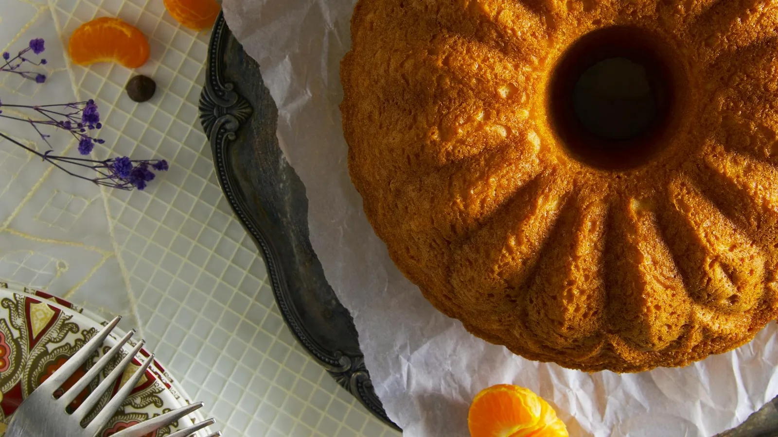 Mandarin cake made with Australian winter mandarins